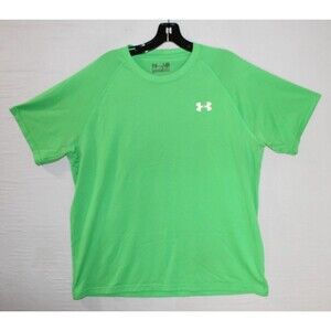 Under Armour Men's The Tech Tee Green Large Workout Gym Crewneck